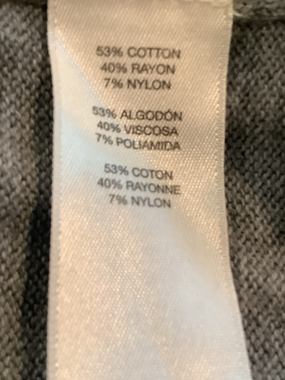 Chico's Gray Knit Top with Logo Tag - Picture 8 of 8